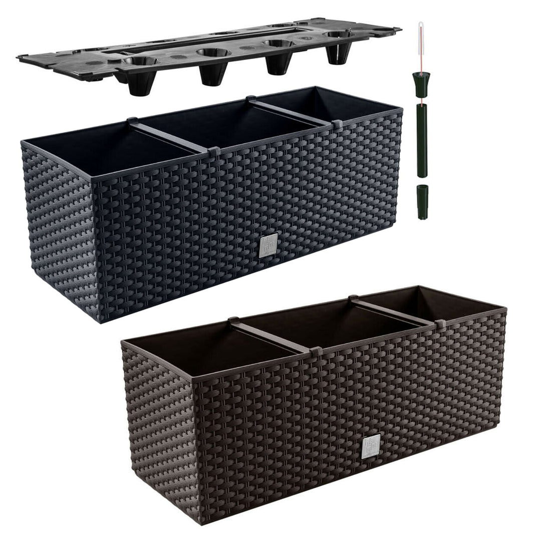 Prosperplast Rato Case DRTC500 S433 антрацит ратан саксия