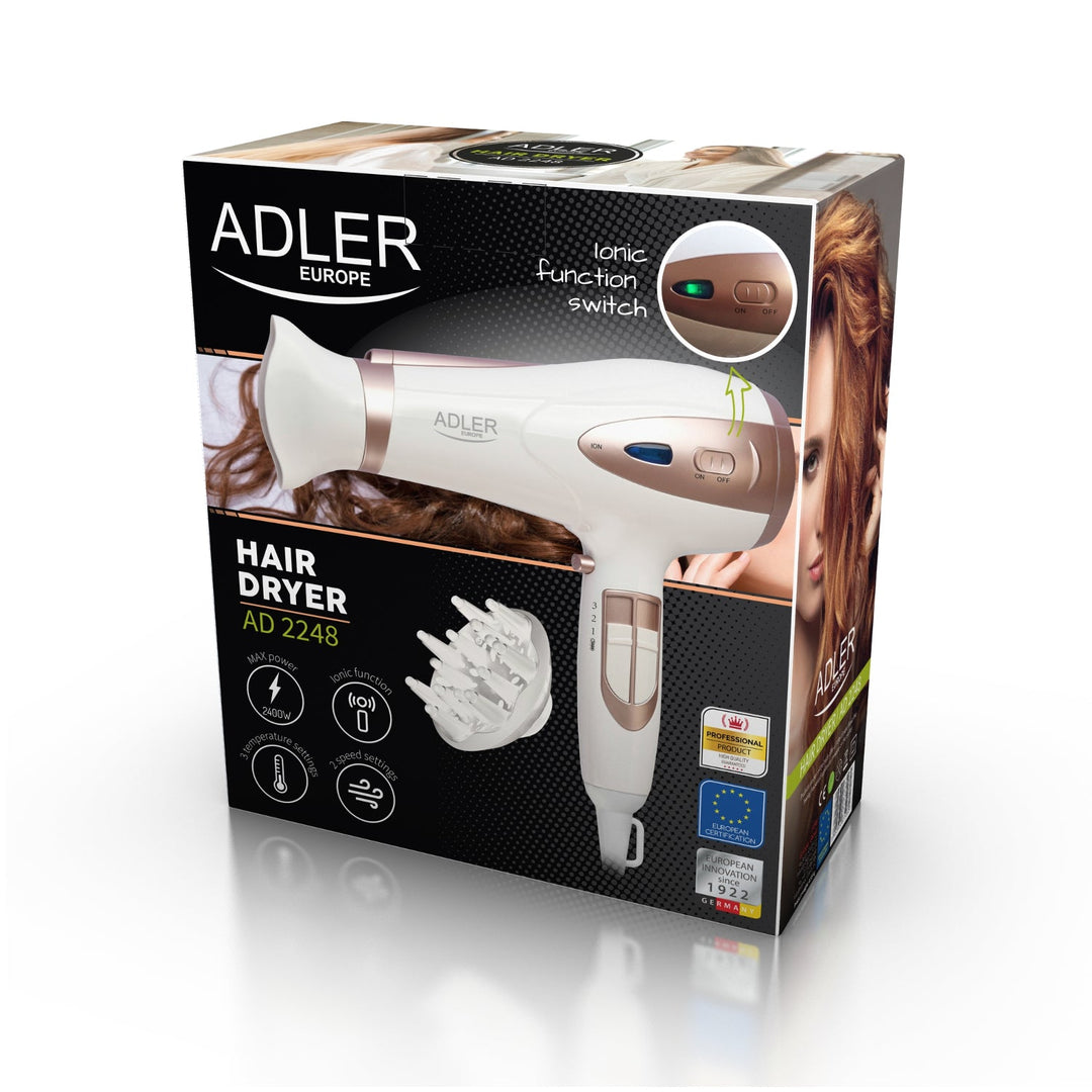 Сешоар Adler AD 2248 с йонизация и студена въздушна струя