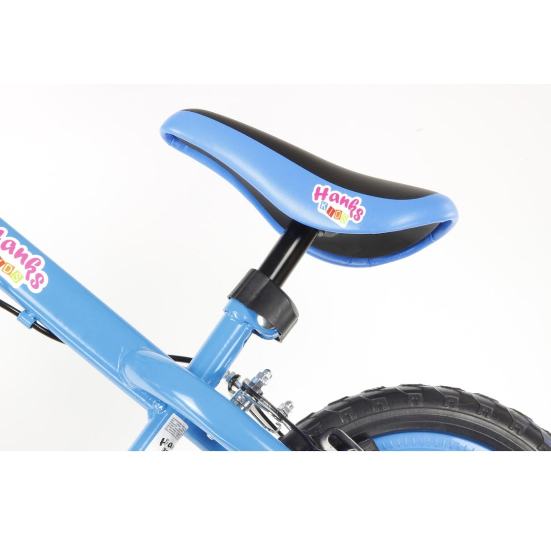 HanksKids Bicicletă sigură cu frână Bicicletă de fond Blue BB-SAFE-12B