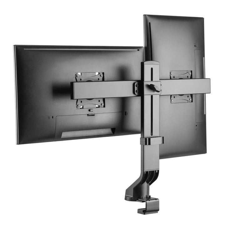 Двойна стойка за монитор / двойна 17"-27" 14 кг Maclean MC-854 VESA 75x75 100x100 подходяща за MC-848 и MC-849