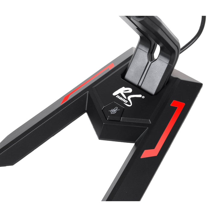 USB микрофон за игри с LED YouTube стрийминг 1,5 м чувствителност 21dB+3dB NanoRS RS710