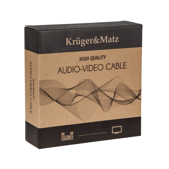 Kruger&Matz 3,0 м кабел за високоговорители (бананови щекери)