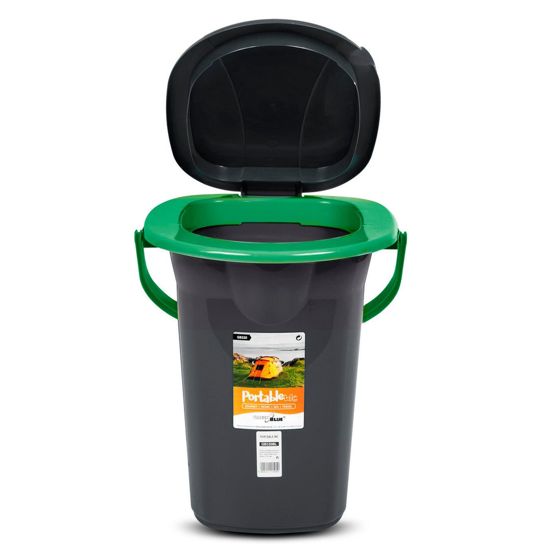 GreenBlue GB320BG черно-зелена преносима тоалетна