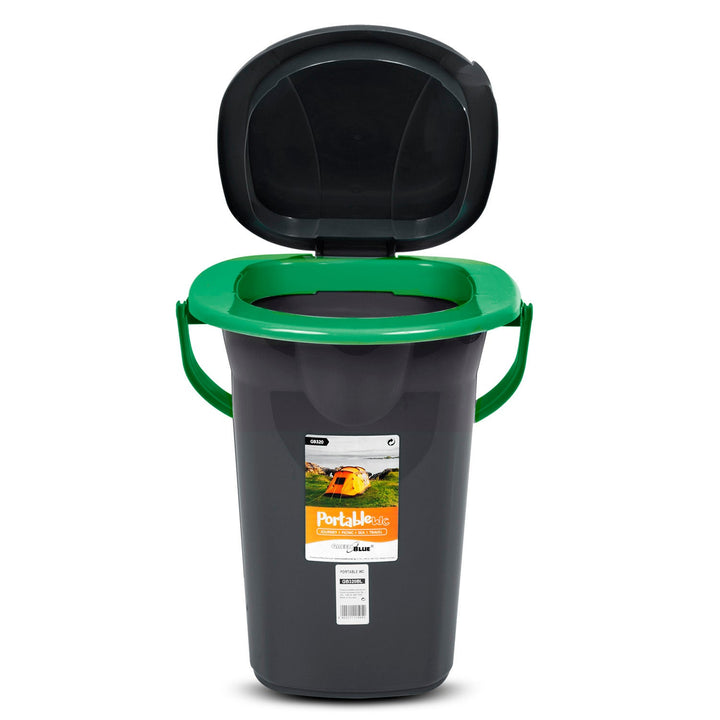 GreenBlue GB320BG черно-зелена преносима тоалетна