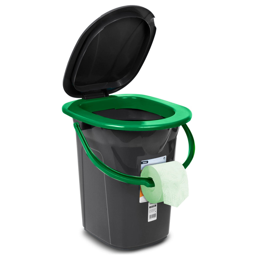 GreenBlue GB320BG черно-зелена преносима тоалетна