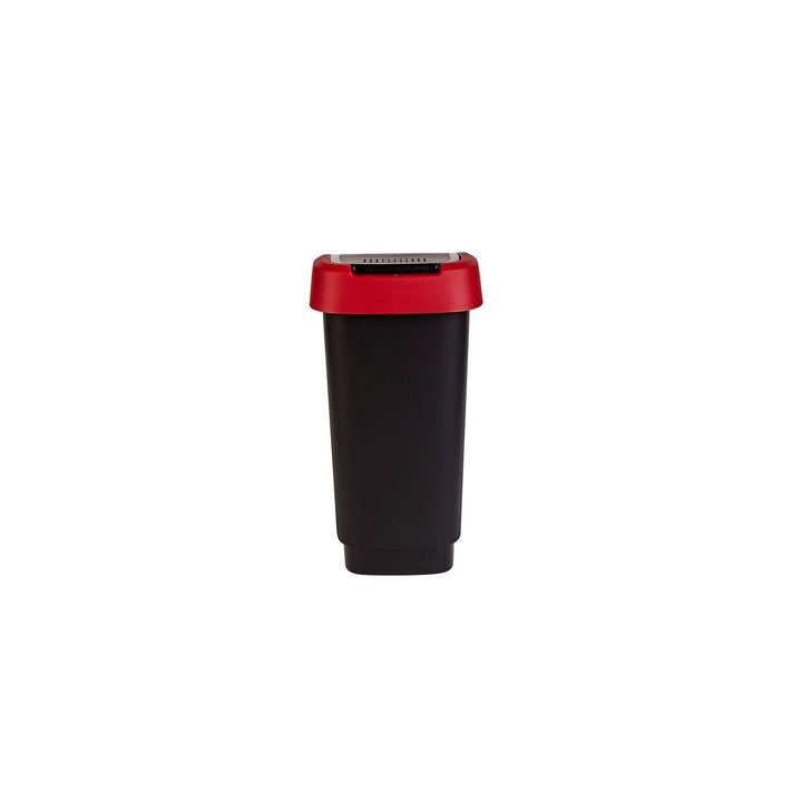 Rotho Twist 10L черно-червена кошница с капак