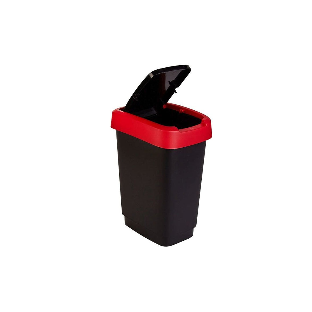 Rotho Twist 10L черно-червена кошница с капак
