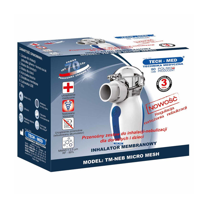 Tech-med TM-Neb Micro Mesh MicroWave мембранен инхалатор
