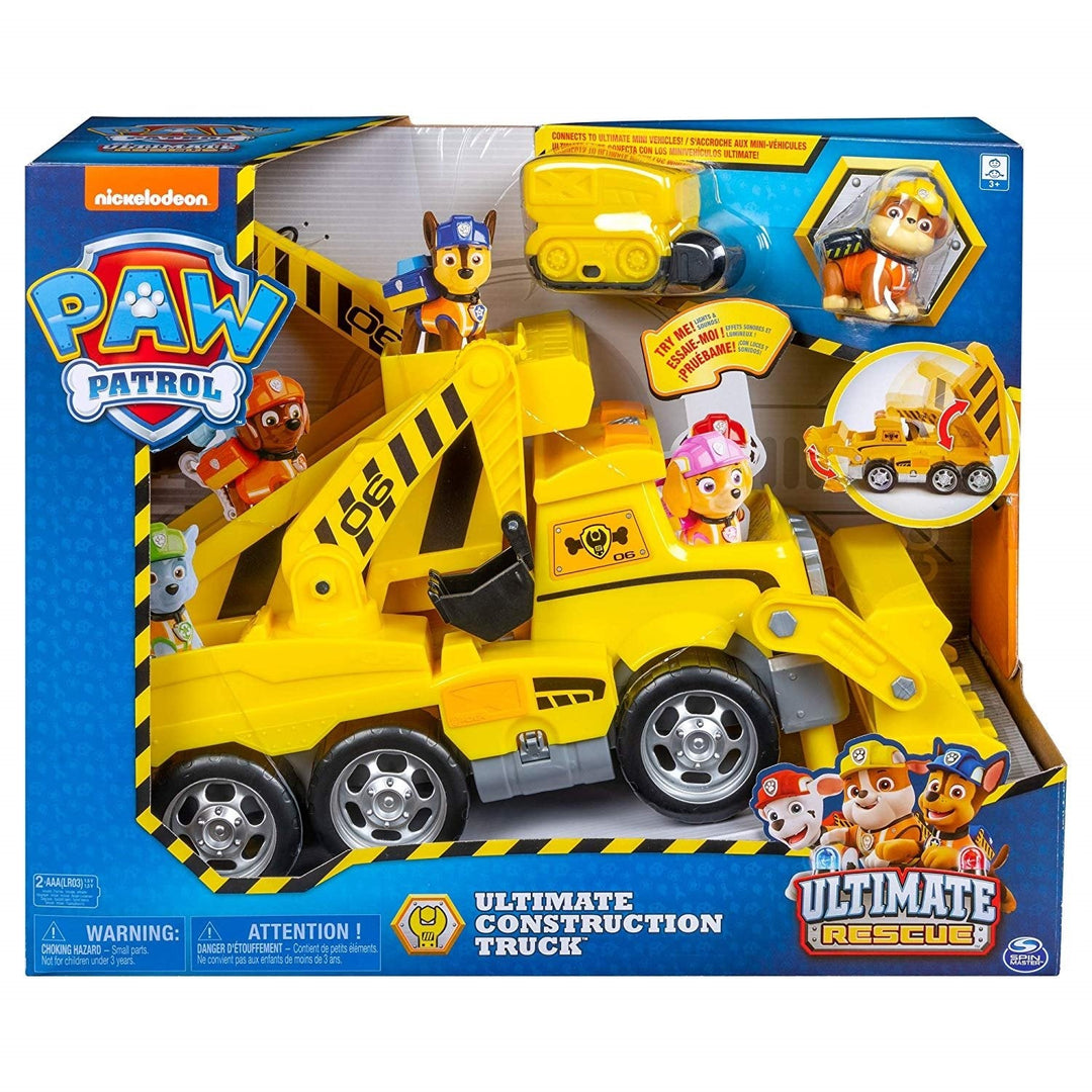 Paw Patrol Ultimate Rescue Truck Rubble Bulldozer Vehicule Figure