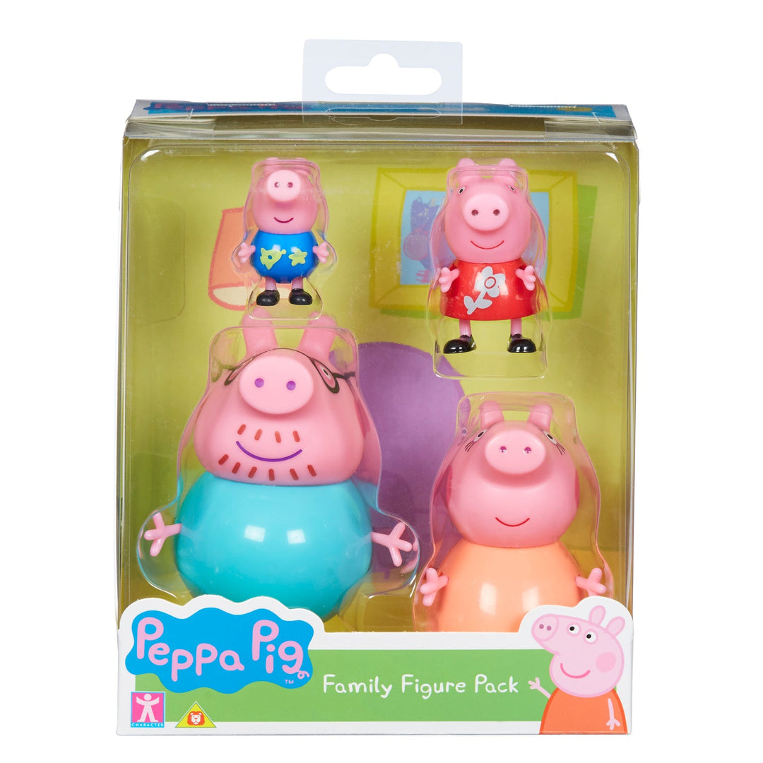 Peppa Pig - Set de 4 figurine de familie Peppa Pig George Tată Mamă Mamă