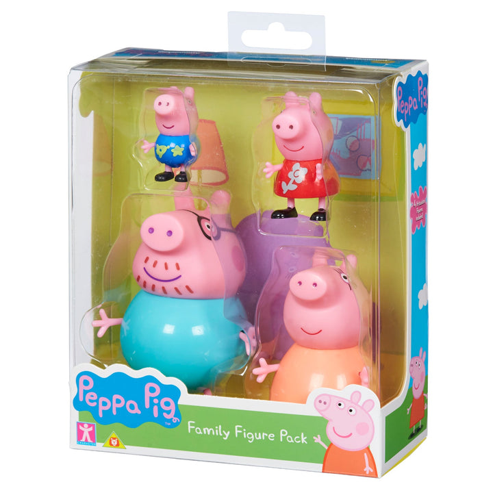 Peppa Pig - Set de 4 figurine de familie Peppa Pig George Tată Mamă Mamă