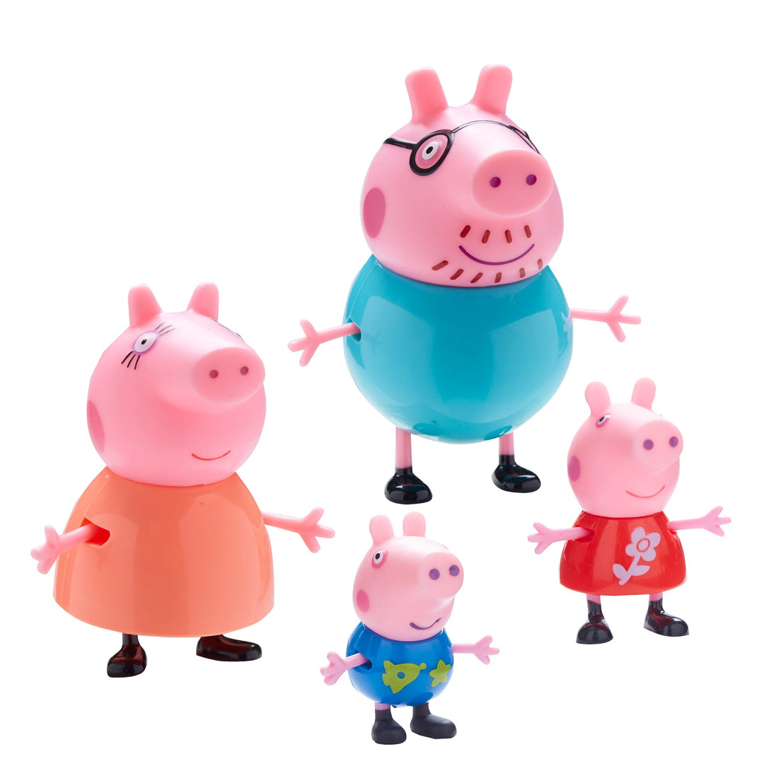 Peppa Pig - Set de 4 figurine de familie Peppa Pig George Tată Mamă Mamă