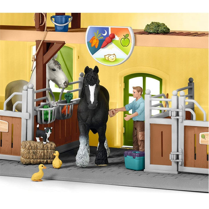 Schleich SLH42485 Schleich Lumea Fermei Lumea Fermei Lumea Fermei Grajd de cai Jucărie Jucărie Figurine Accesorii