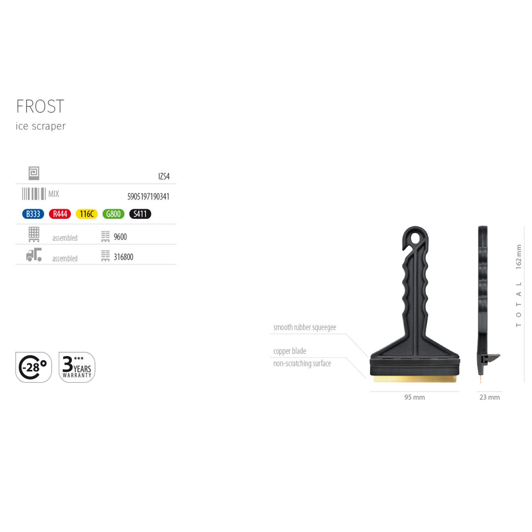 Скрепер с месингово острие Prosperplast Frost mix