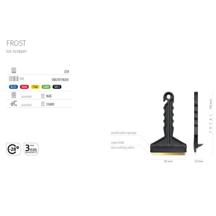 Скрепер с месингово острие Prosperplast Frost mix