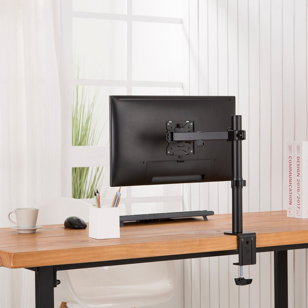 Maclean MC-883 монтаж за бюро за LCD монитори 17-32" 8 кг VESA 75x75 и 100x100 двойна рамо