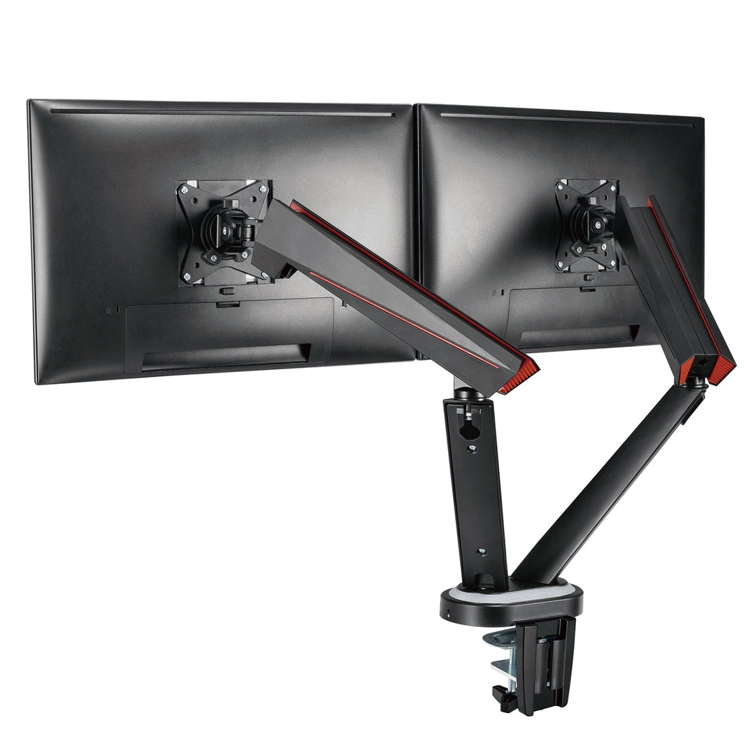 Гейминг стойка за 2 LCD монитора NanoRS RS887 17-32" 2x 8 кг (макс. 16 кг) VESA 75x75 и 100x100