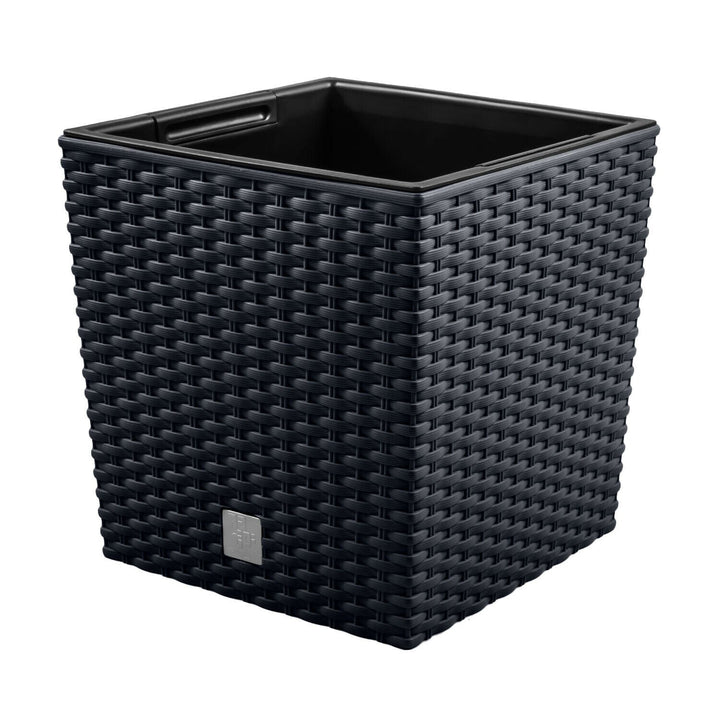 Саксия с вложка Rato Low DRTS400L-S433 - цвят антрацит