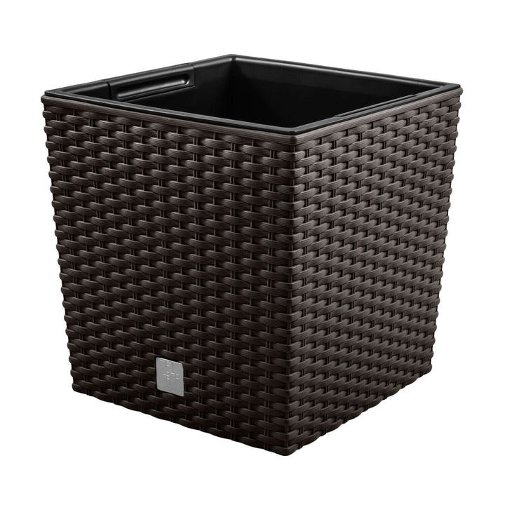 Саксия с вложка Rato Low DRTS400L-440U - цвят кафяво
