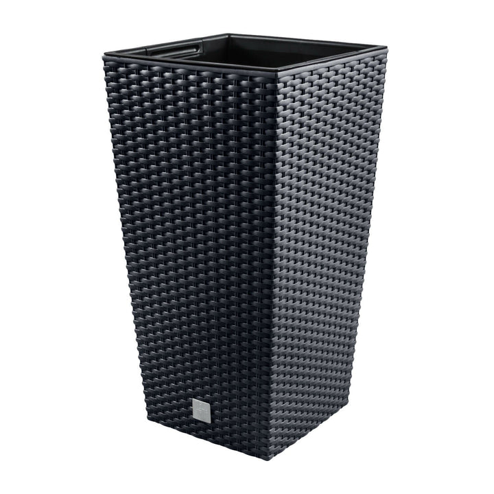 Квадратна саксия Rato DRTS300-S433 с вложка – цвят антрацит