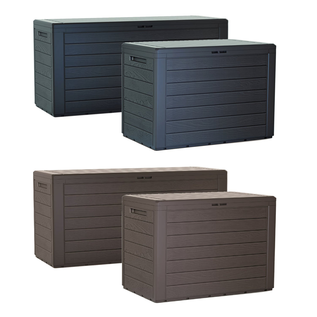 Woodebox 280L градинска кутия за съхранение MBWL280-S433 – цвят антрацит