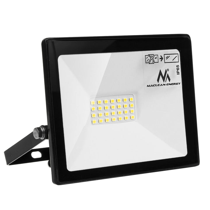 20W тънък LED прожектор, 1600lm неутрално бял (4000K) Maclean Energy MCE520 NW, IP65, PREMIUM