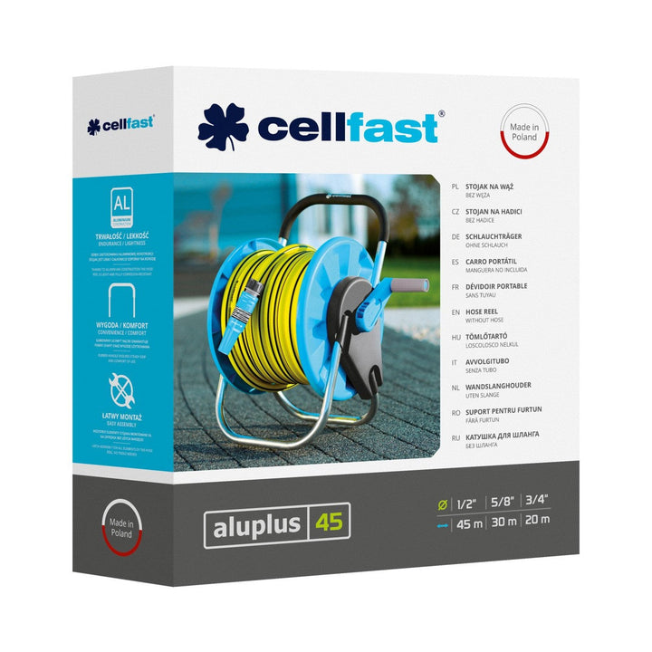 Cellfast Aluplus 55-150 1/2" 45 м стойка за маркуч