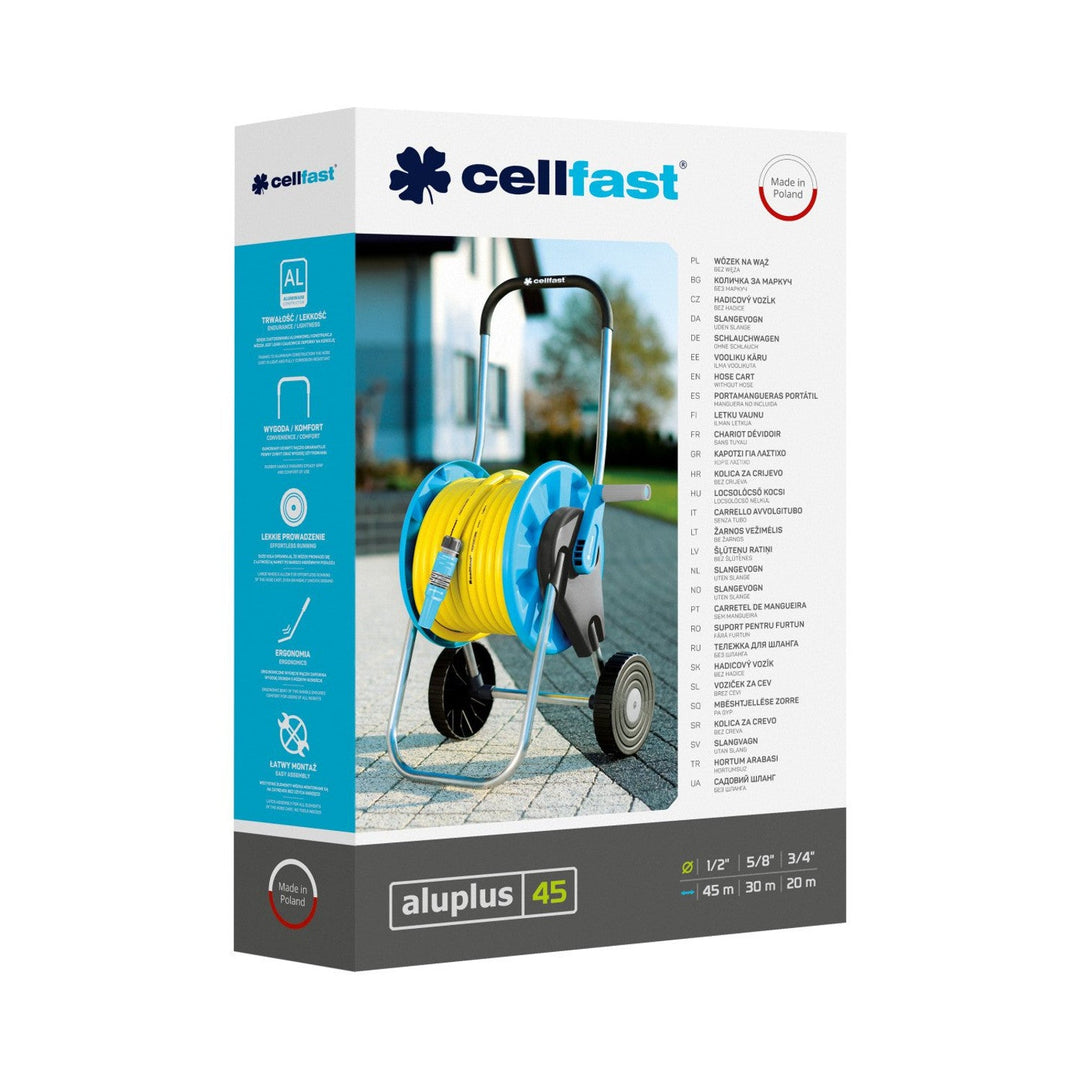 Cellfast Aluplus алуминиева количка за маркуч 1/2" 45м