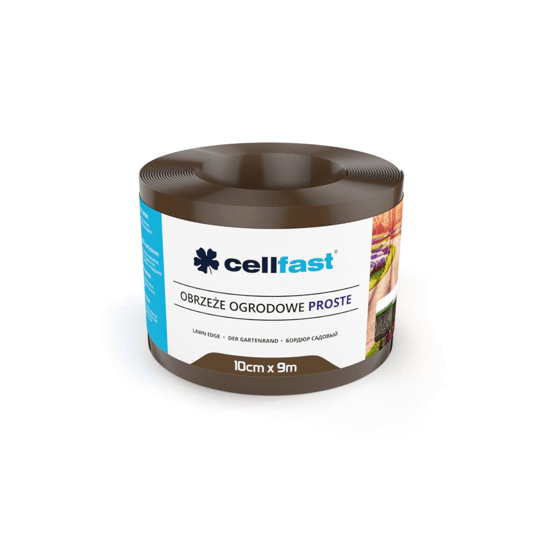 Права градинска ограда 10 см x 9 м Cellfast кафява