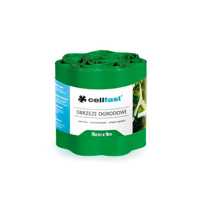 Гофрирана градинска ограда 15 см x 9 м Cellfast зелена