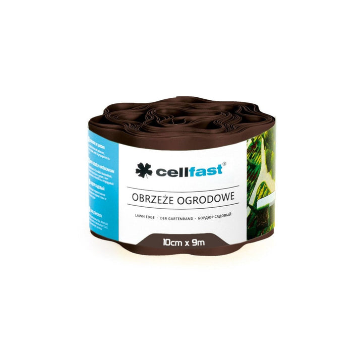 Гофрирана градинска ограда 10 см x 9 м Cellfast кафява