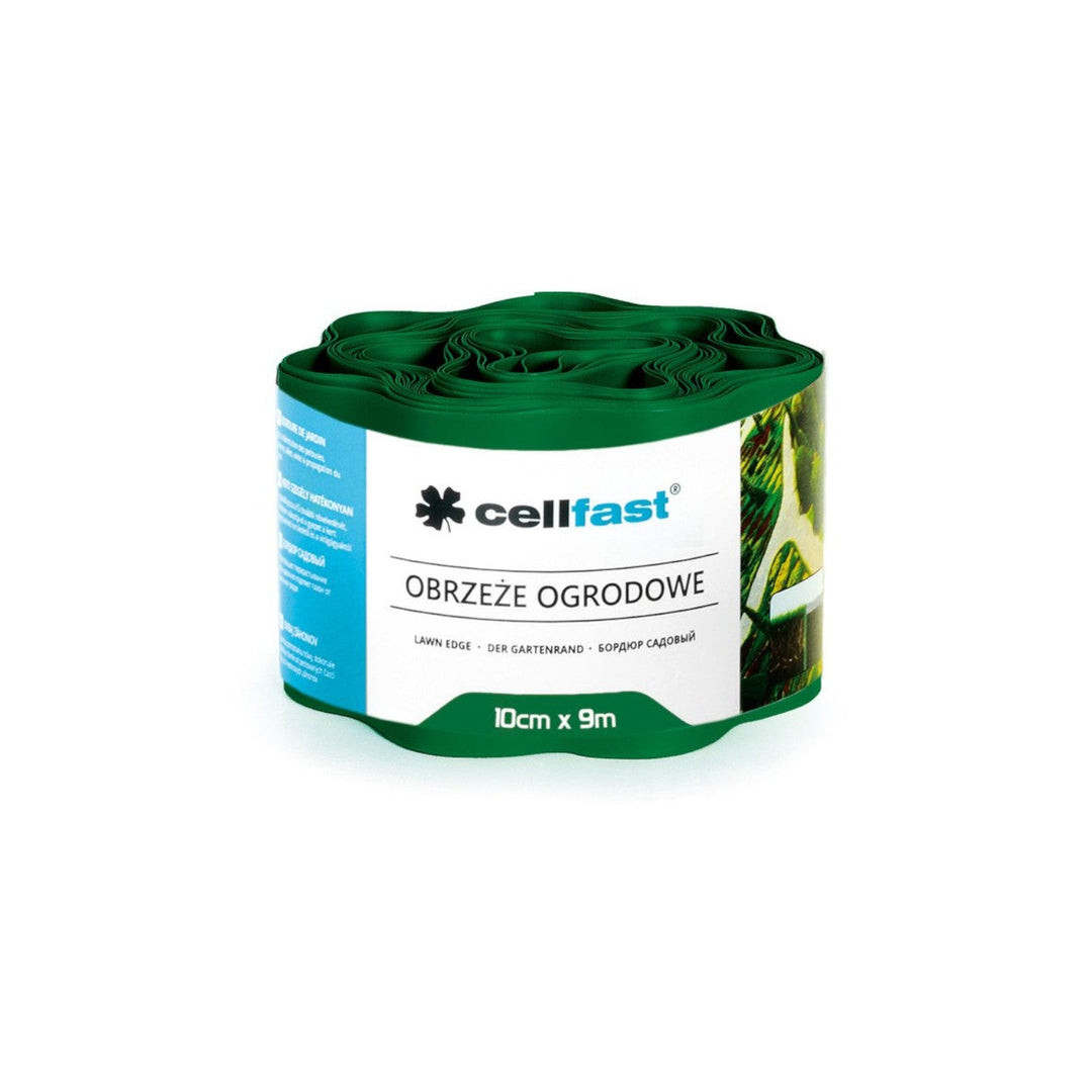 Вълнообразна градинска ограда 10 см x 9 м Cellfast тъмнозелена