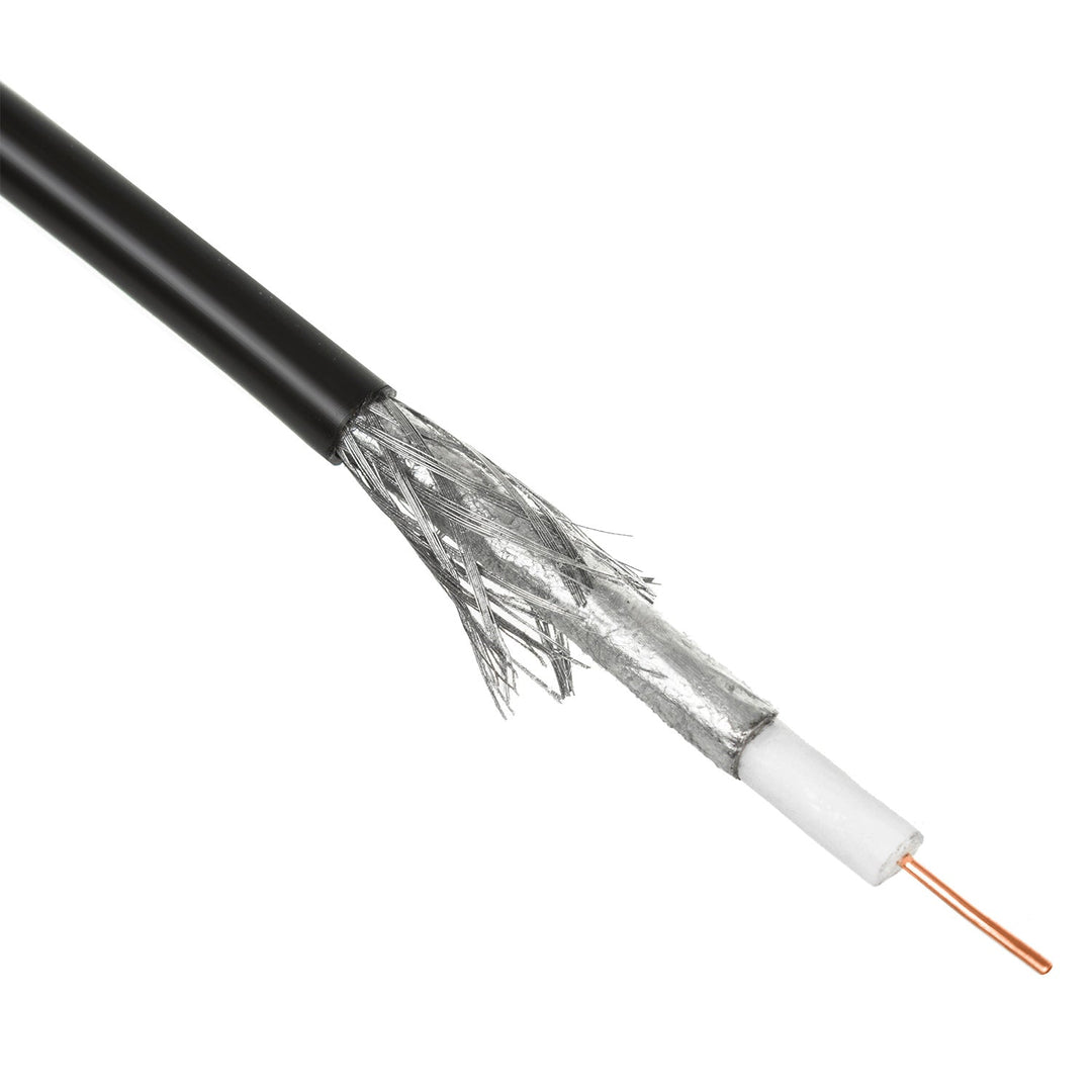 RG6 100M Maclean MCTV-477 1.0CU+4.6FPE+AL/P+96*0.12AL+6.8PE гел-пълнен сателитен коаксиален кабел