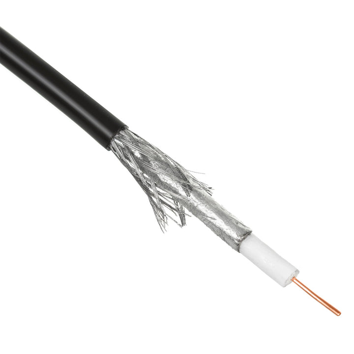 RG6 100M Maclean MCTV-477 1.0CU+4.6FPE+AL/P+96*0.12AL+6.8PE гел-пълнен сателитен коаксиален кабел