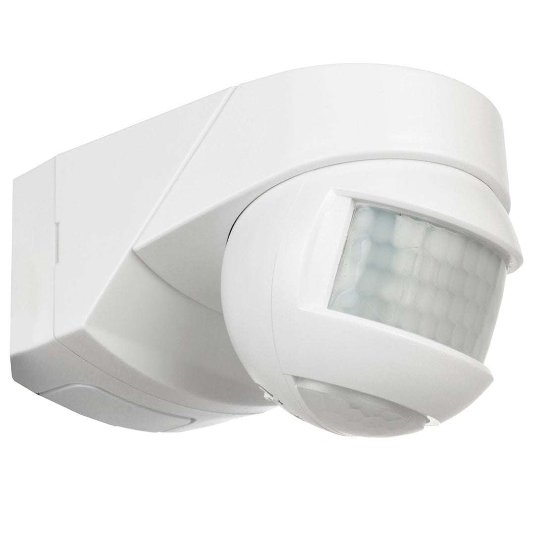Стенен датчик за движение при затъмняване 180° + 360° 2000W Maclean Energy MCE295 бял