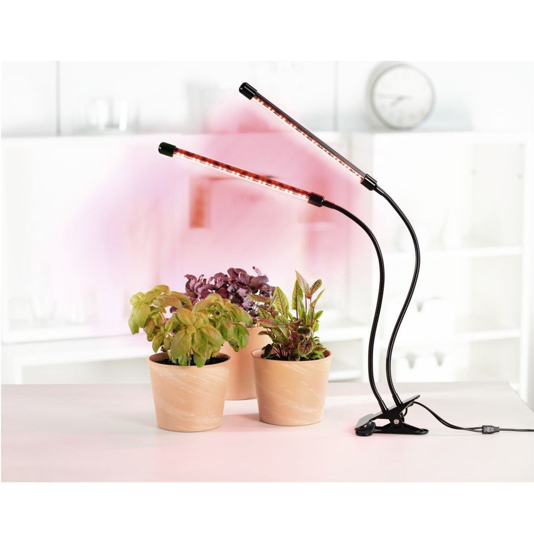 Lampă cu LED dublu alungită pentru iluminarea plantelor