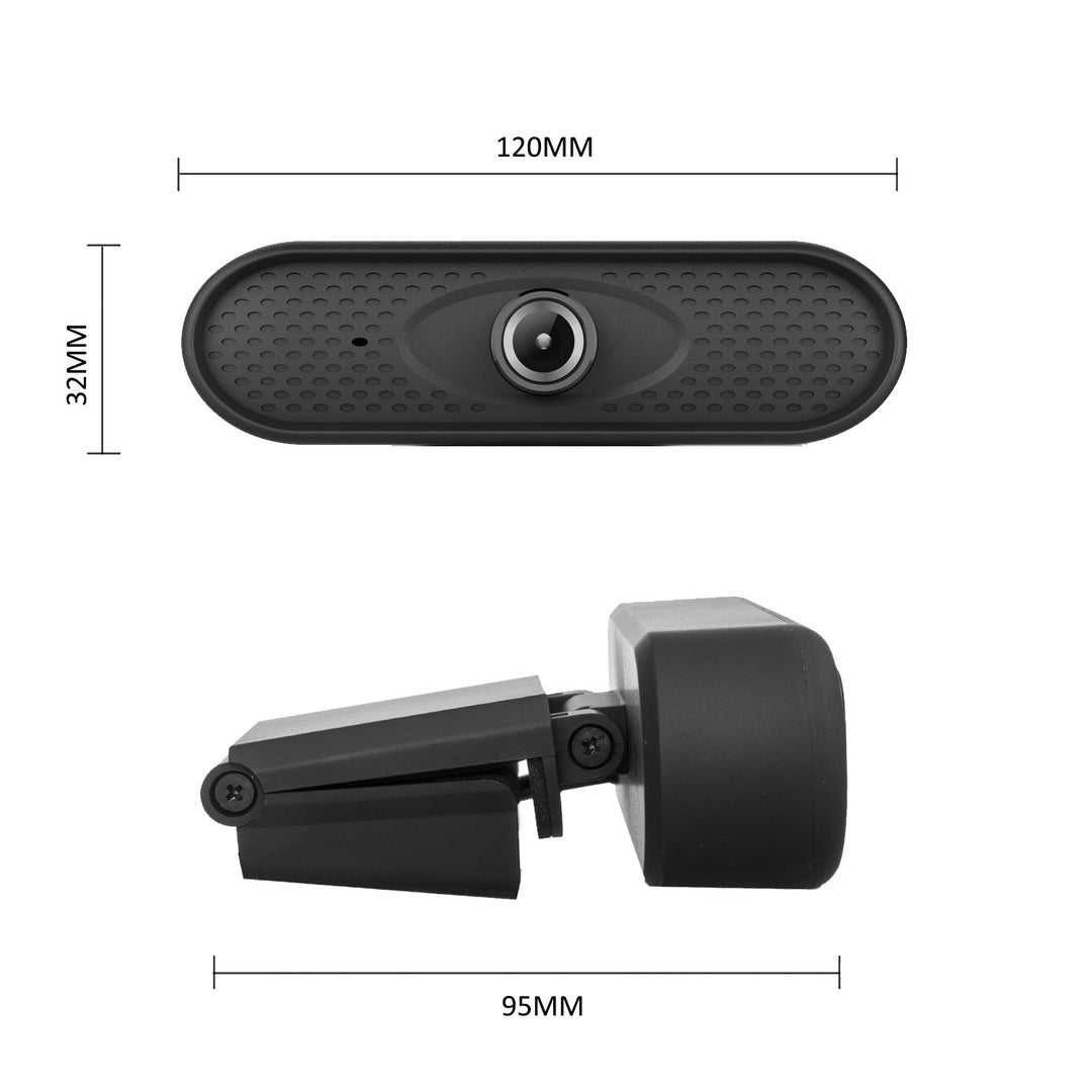 USB Nano RS RS680 HD 1080P (1920x1080) уеб камера с вграден микрофон, дължина на кабела 1,7 м, 30 fps