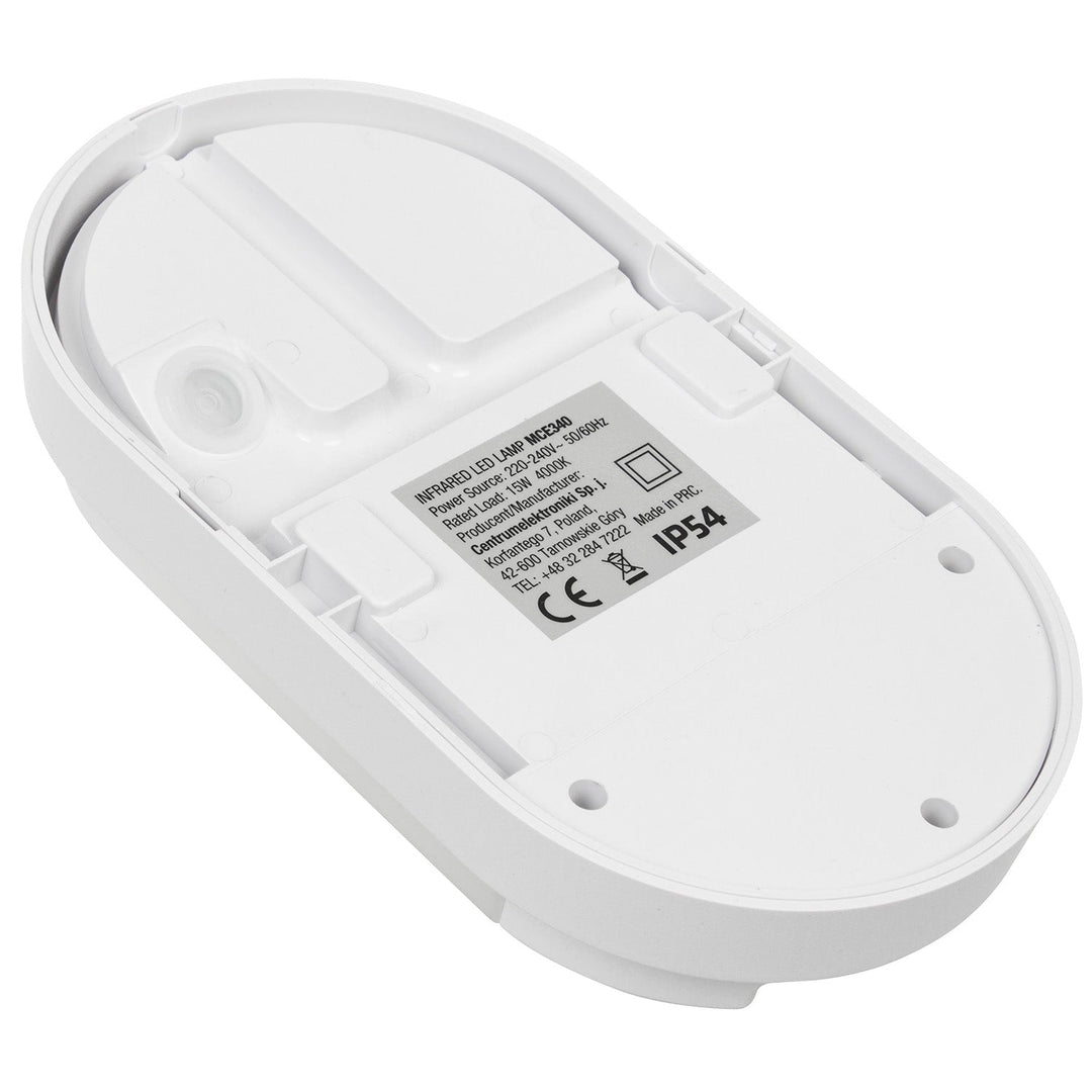 LED лампа с инфрачервен датчик за движение MCE340 W 1100lm 15W IP54 Maclean Energy цвят бял, цветова температура естествено бял (4000K)