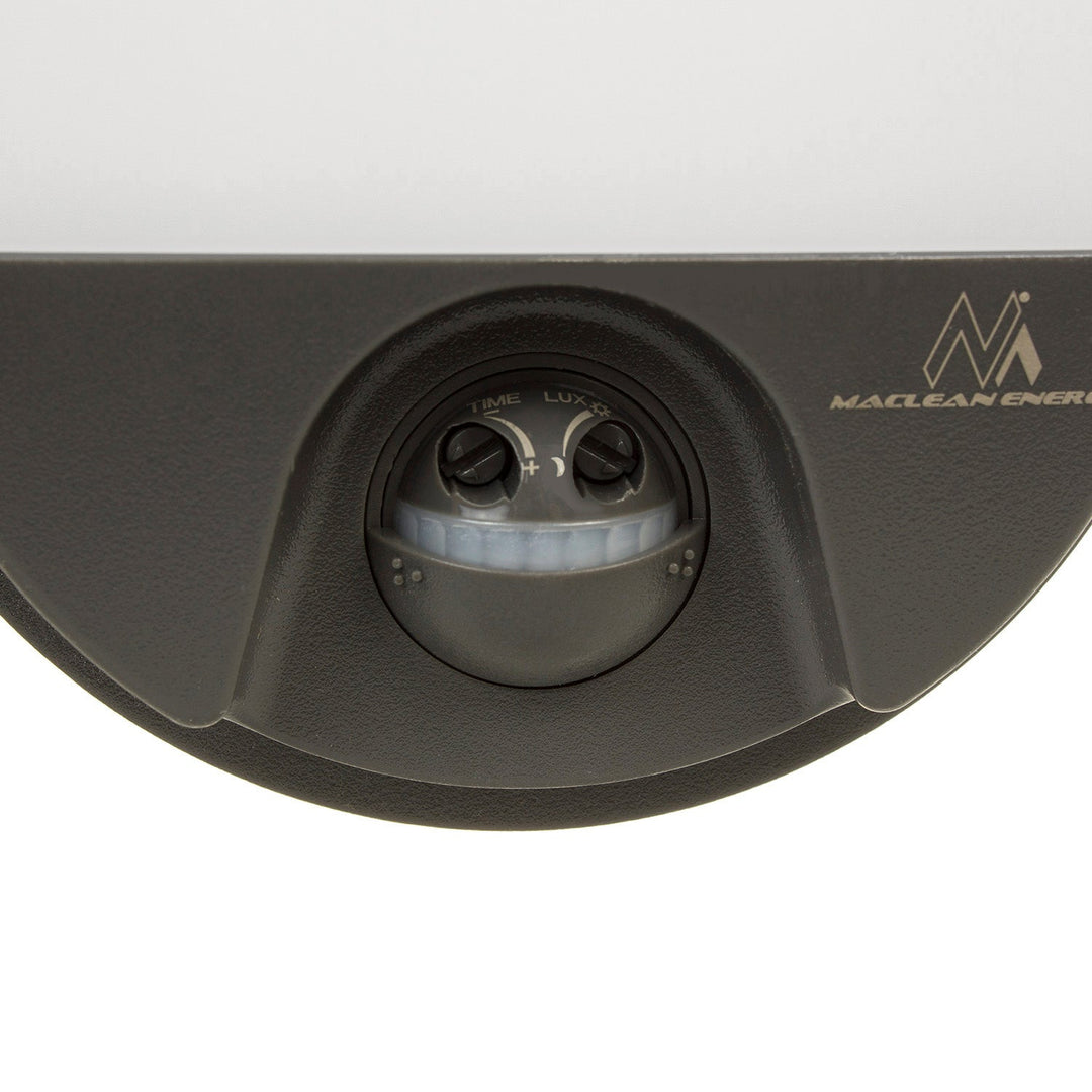 LED лампа с инфрачервен датчик за движение MCE340 GR 1100lm 15W IP54 Maclean Energy, сив цвят, естествена бяла цветова температура (4000K)