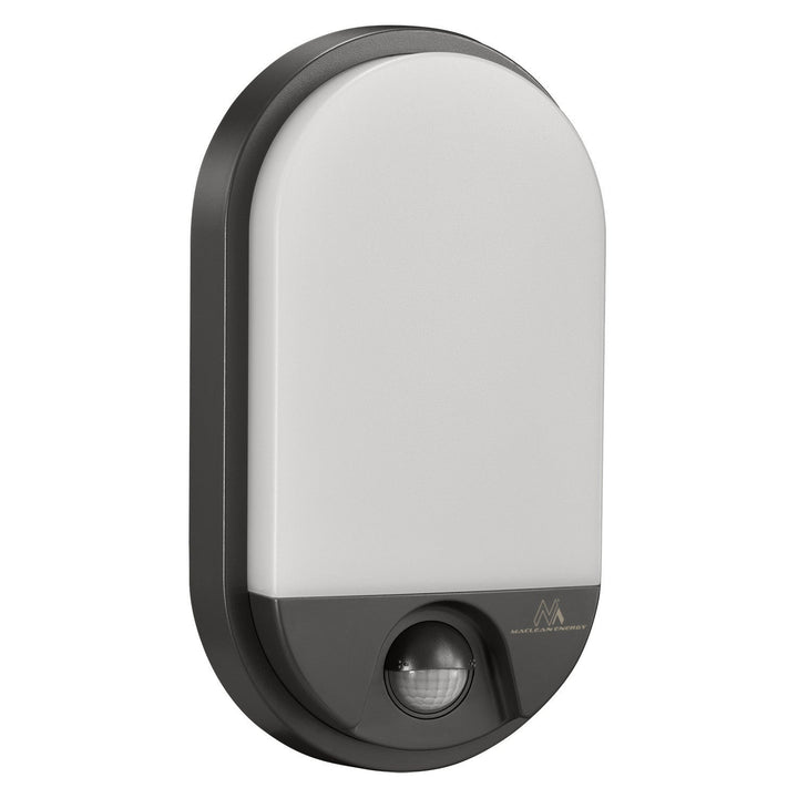 LED лампа с инфрачервен датчик за движение MCE340 GR 1100lm 15W IP54 Maclean Energy, сив цвят, естествена бяла цветова температура (4000K)