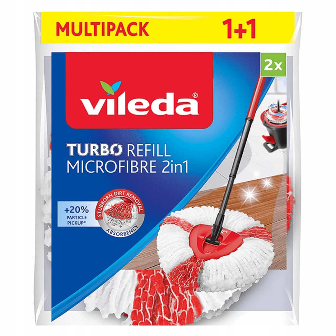 Vileda Turbo 2-в-1 резервни части за моп с центрофуга, 2 броя