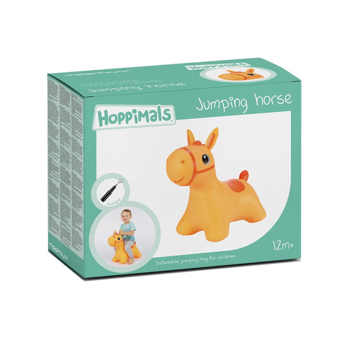 Hoppimals оранжев гумен скачащ кон – огромно и уникално забавление при скачане