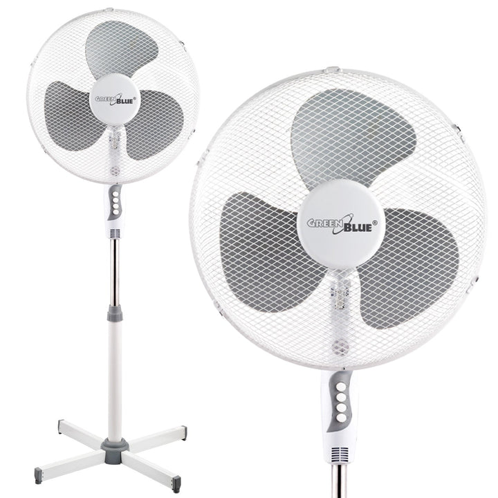 GreenBlue подови вентилатор, 40 W, с 3 настройки на въздушния поток, височина 1,20 м, кабел 1,5 м, GB560