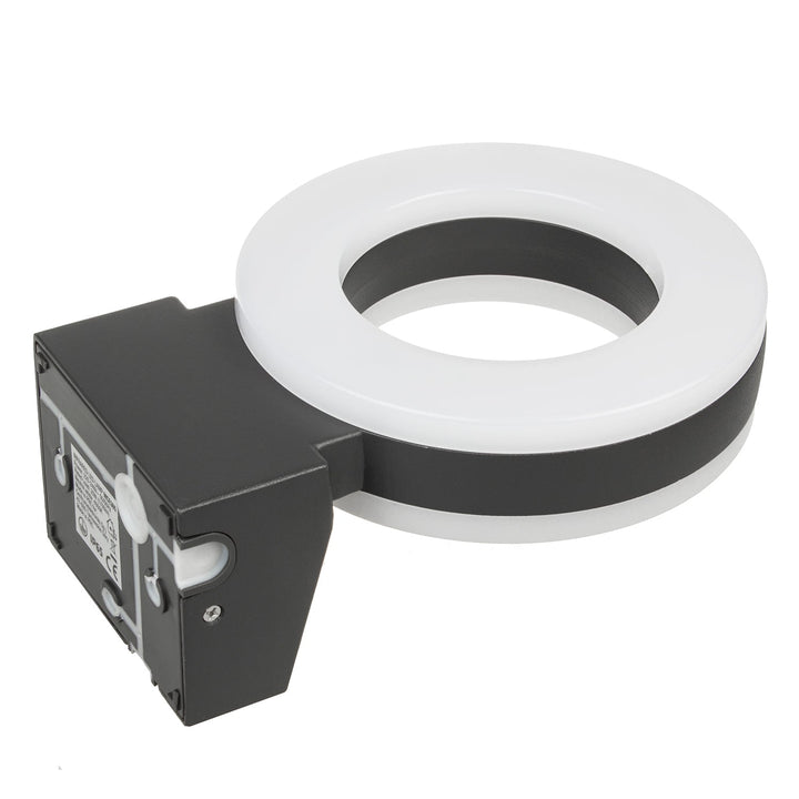 Maclean Energy MCE365 стенна LED лампа с PIR сензор - PC+ALU, 20W (1700lm) неутрално бяло 4000K IP65 сиво
