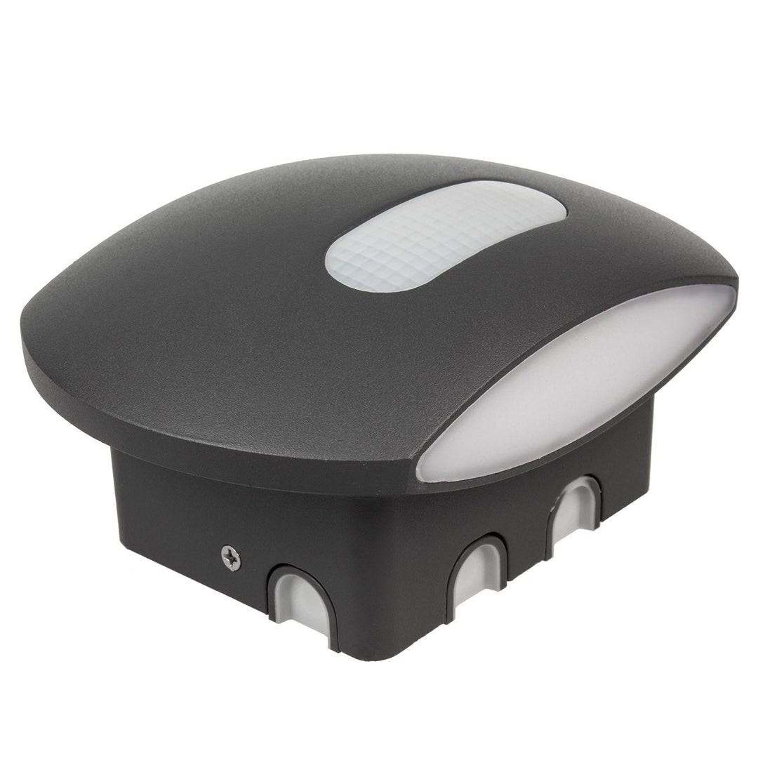 Maclean Energy MCE366 стенна LED лампа с PIR сензор - PC+ALU, 20W (1600lm) неутрално бяло 4000K IP65 сиво