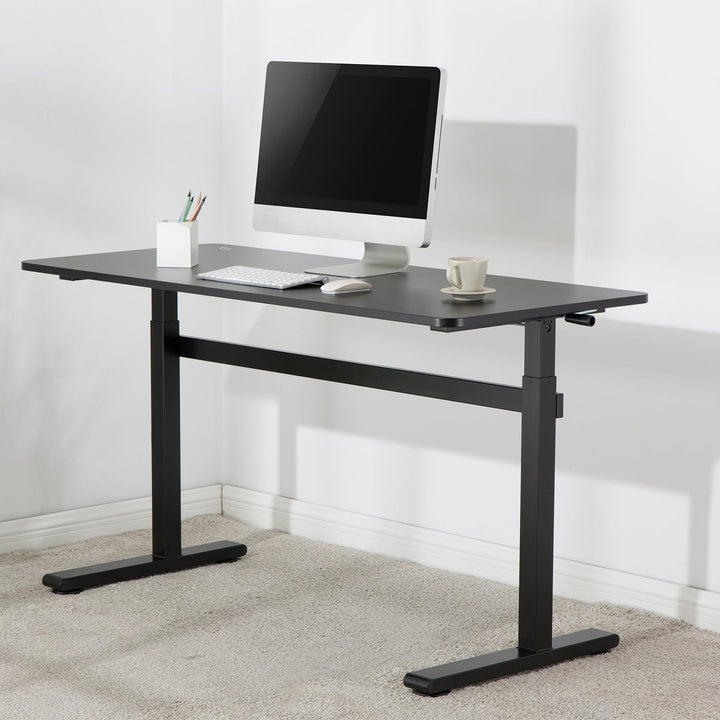 Ergo Office ръчно регулируемо бюро, макс. 40 кг, макс. височина 117 см, с плот за седене и стоене, ER-401 B