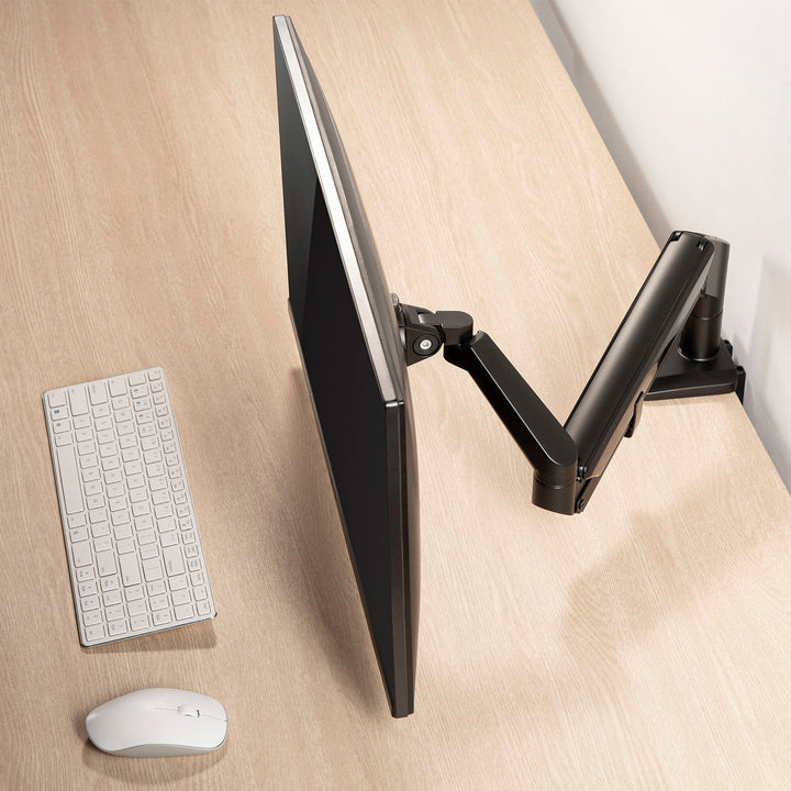 Ergo Office черна стойка за монитори за бюро, с газова пружина, 17"-32", 9 кг, ER-405B