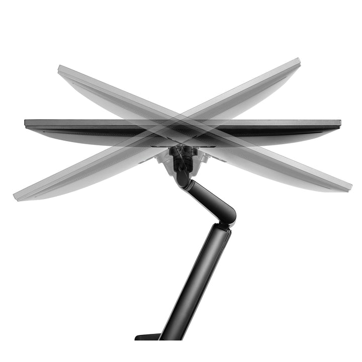 Ergo Office черна стойка за монитори за бюро, с газова пружина, 17"-32", 9 кг, ER-405B