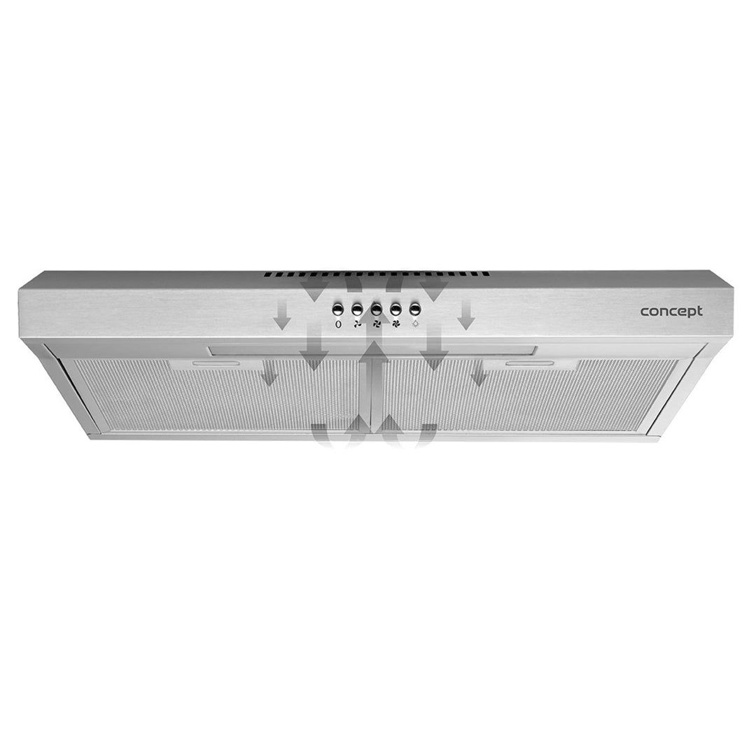 60 см аспиратор за монтаж под шкаф Concept OPP1260ss, 135 м³/час