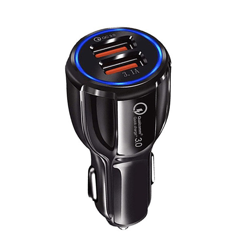 Maclean Energy MCE478 B QC 3.0 зарядно устройство за кола – черно Qualcomm Quick Charge QC 3.0 – 5V/3A, 9V/1.8A, 12V/1.6A и 5V/3.1A гнездо
